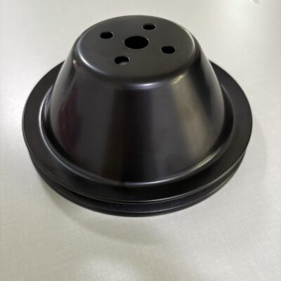 015 WATER PUMP PULLEY STEEL 1 GROOVE BLACK SMALL BOLT PATTERN